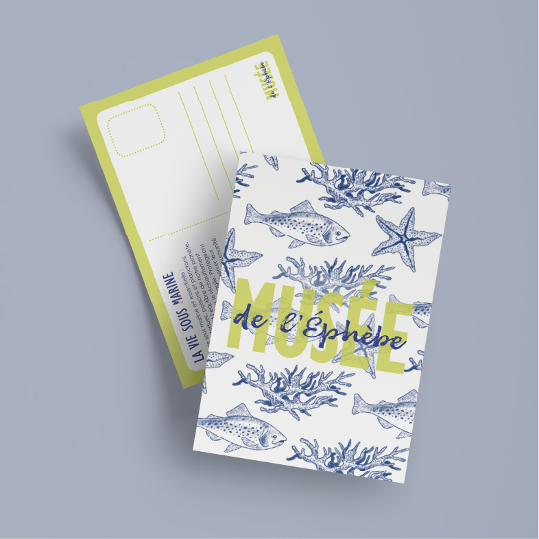 carte postale vie marrine