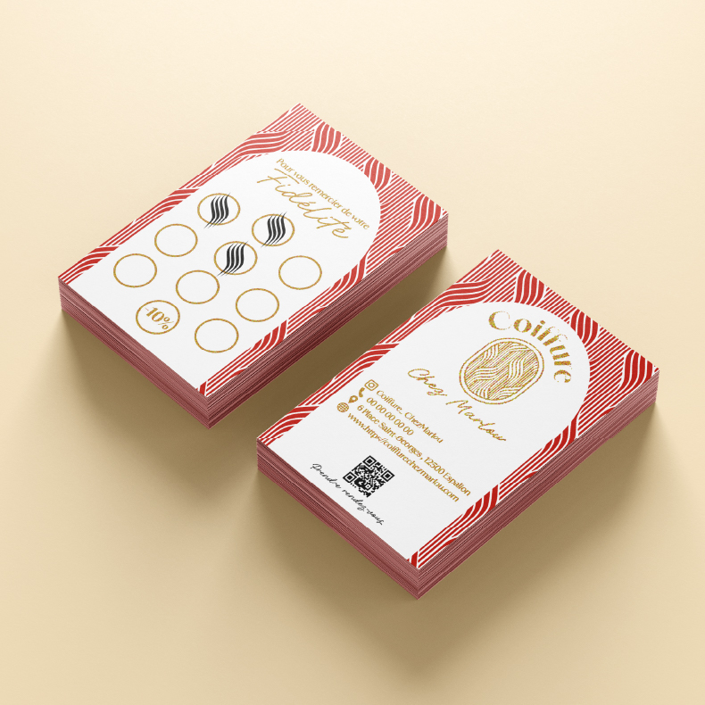 cartes de fidelite coiffure