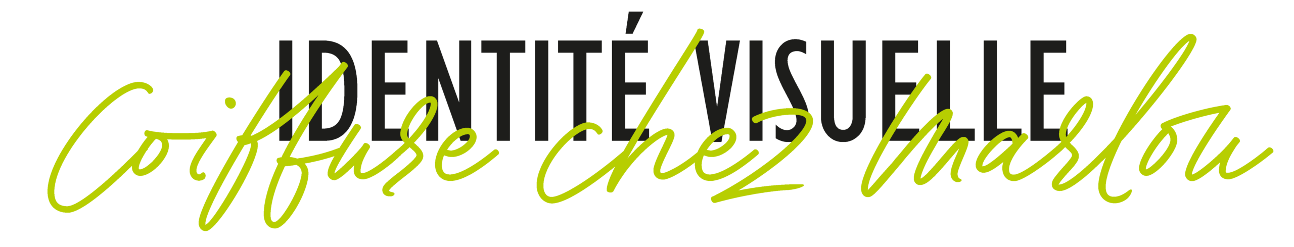 identite visuelle coiffure chez marlou