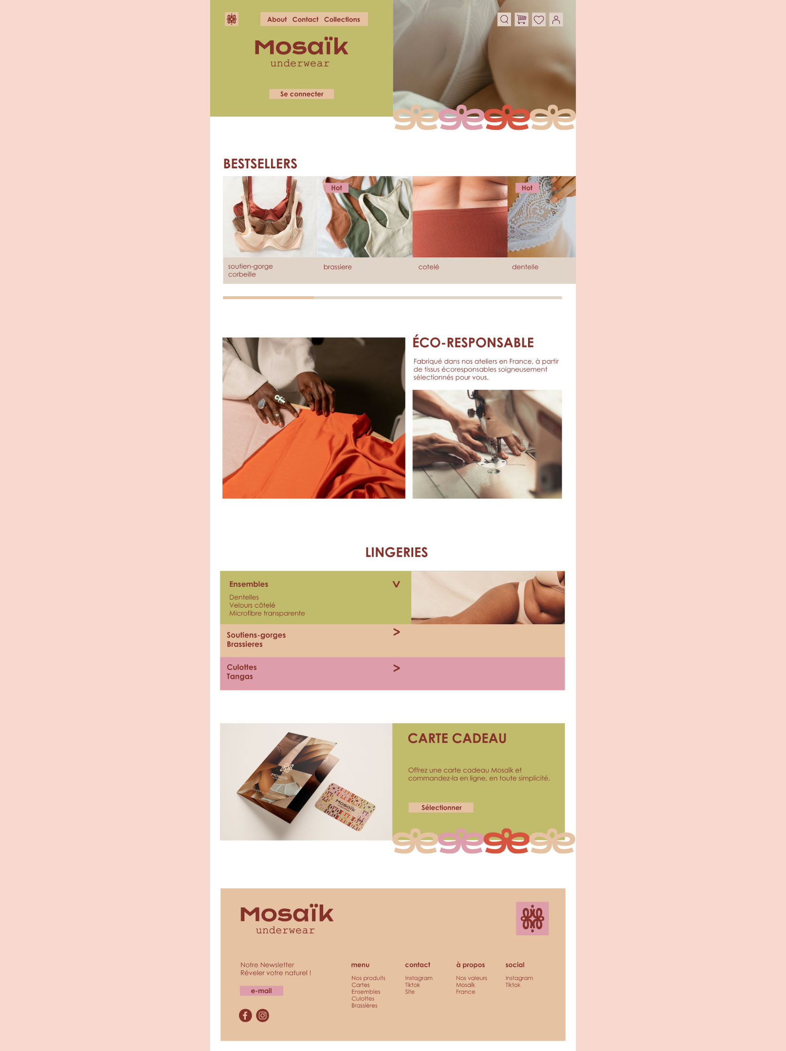 one-page-mosaik site internet