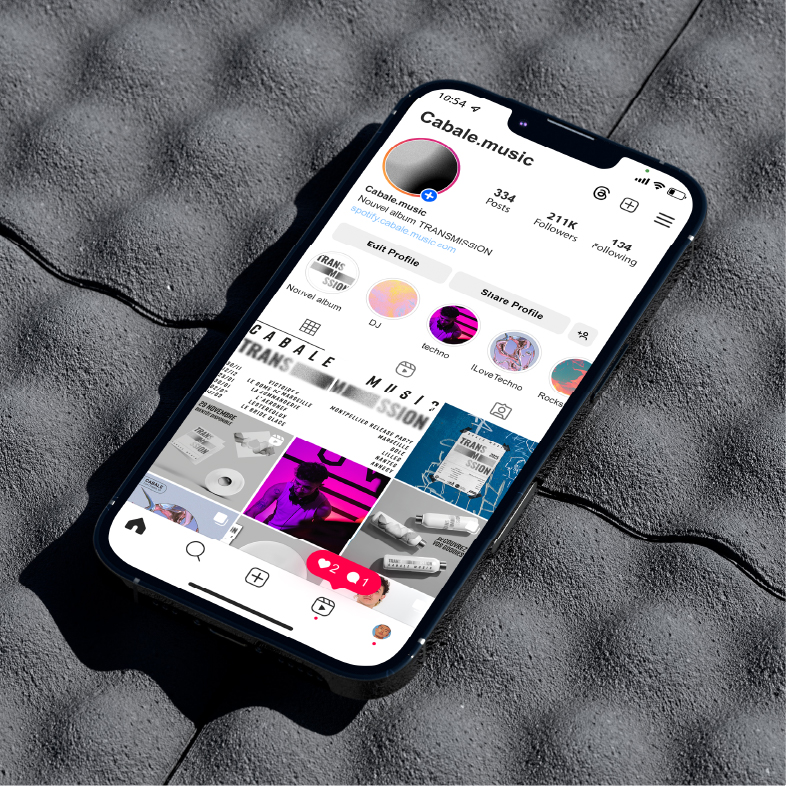 profil post instagram cabale music