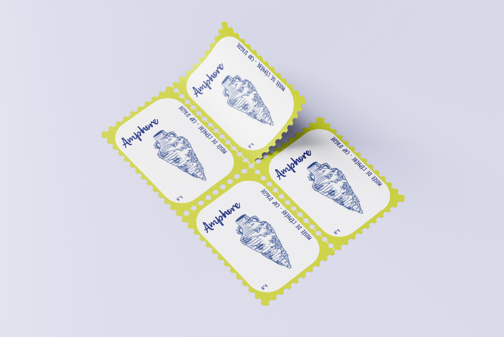 timbres avec amphores