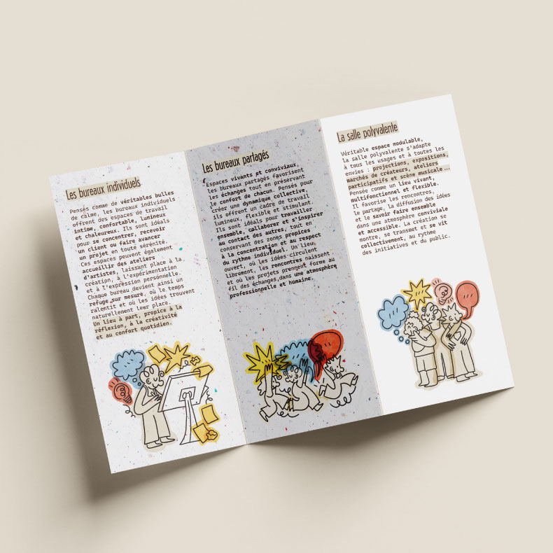 depliant-3-volets-verso-de-l'aparte-en-papier-recycle