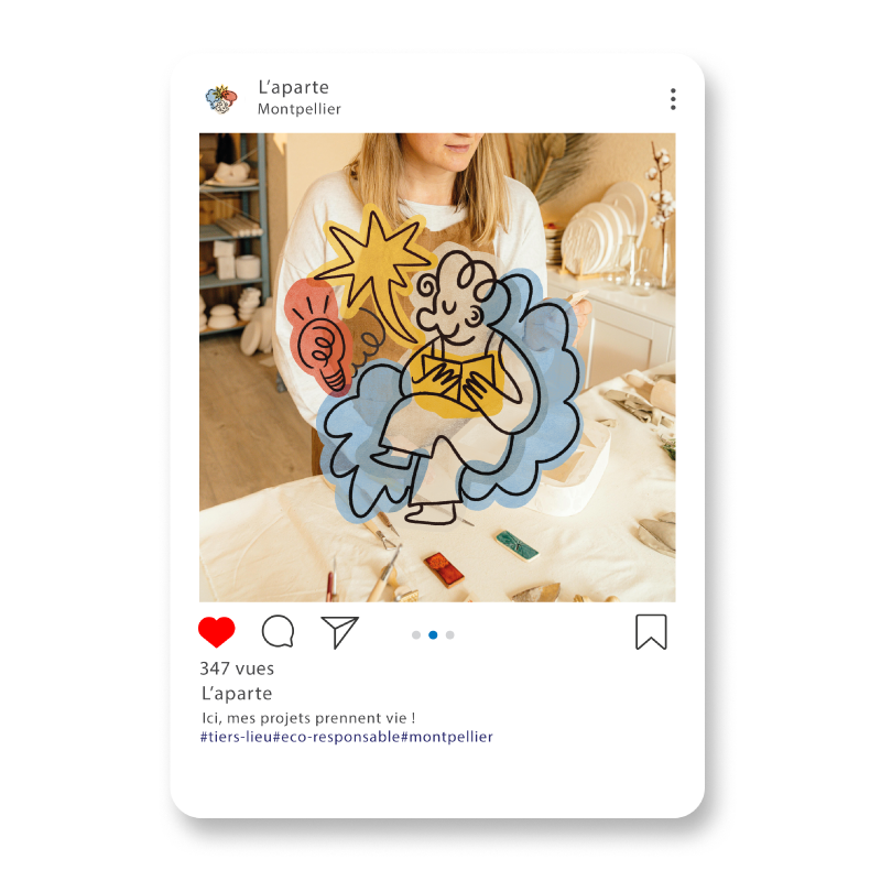 post-instagram-avec-photo-d'une-potiere-et-la-mascotte